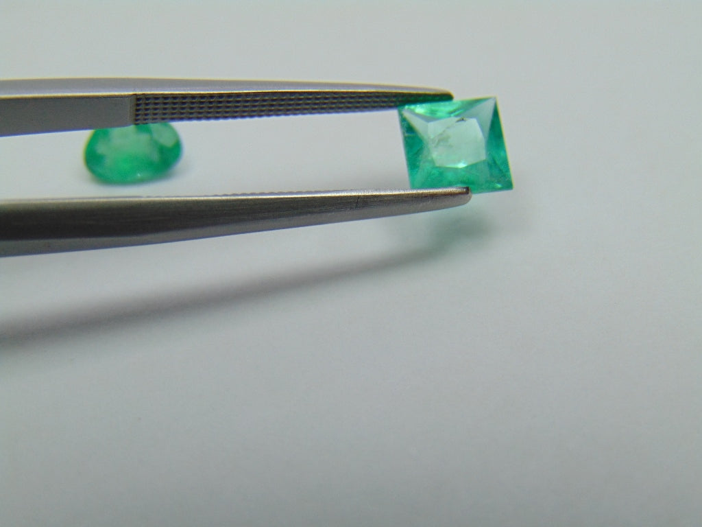 1.53ct Emerald 6x5mm 6mm