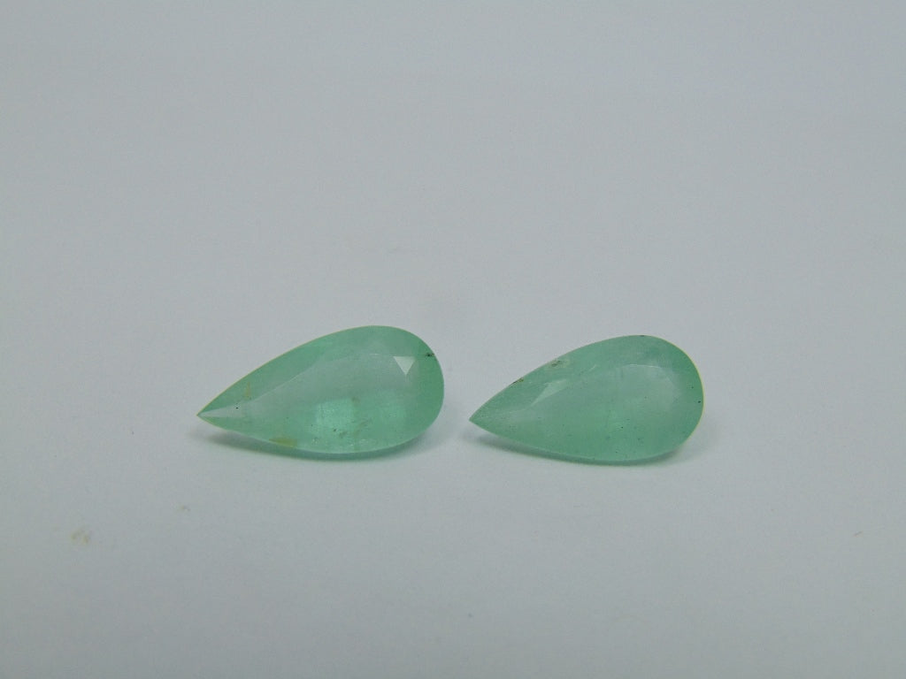 9.70ct Emerald Pair 18x9mm