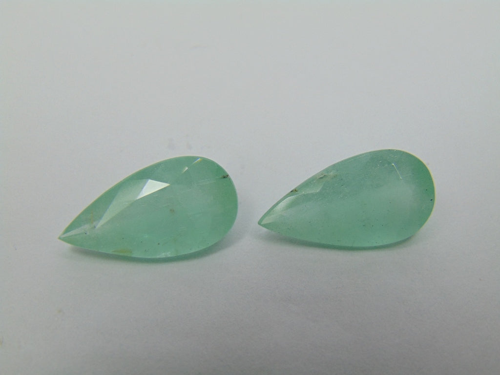 9.70ct Emerald Pair 18x9mm