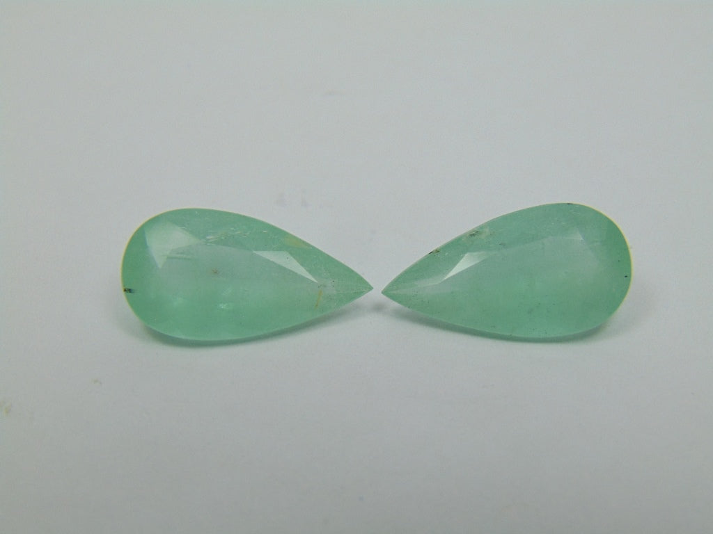 9.70ct Emerald Pair 18x9mm