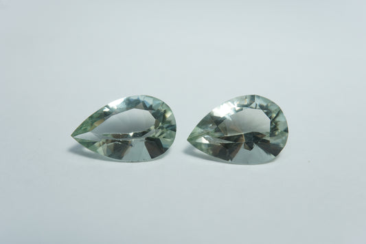 9.55ct Prasiolita par 15x10mm