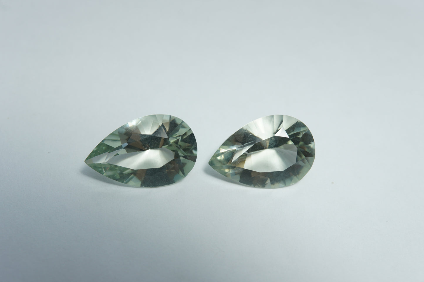 9.55ct Prasiolita par 15x10mm