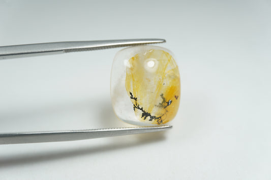 9.03ct Dendrita cabochão 15x13mm