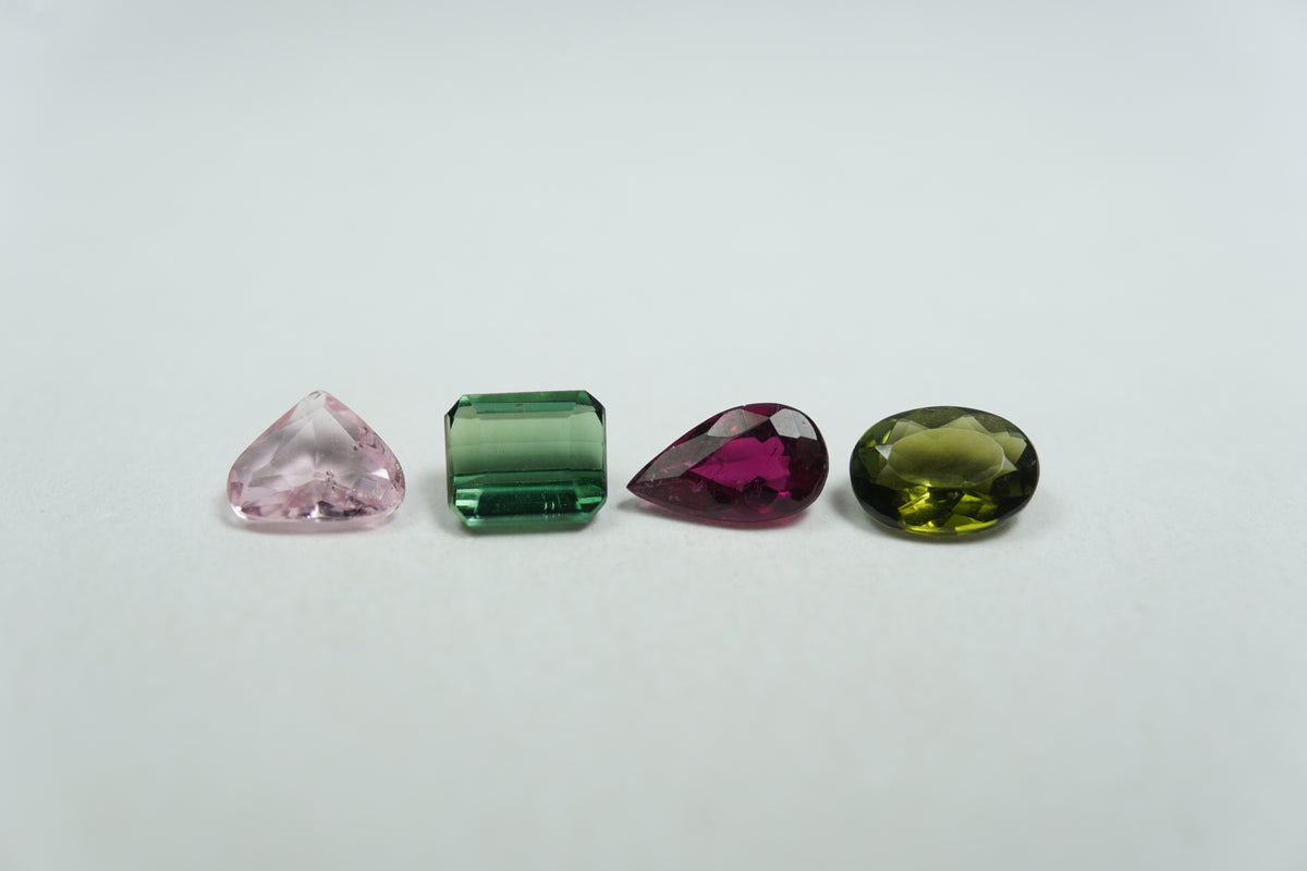 2ct Turmalina mix 6.5x4mm / 6x4.5mm / 5.5x5mm / 5x4mm