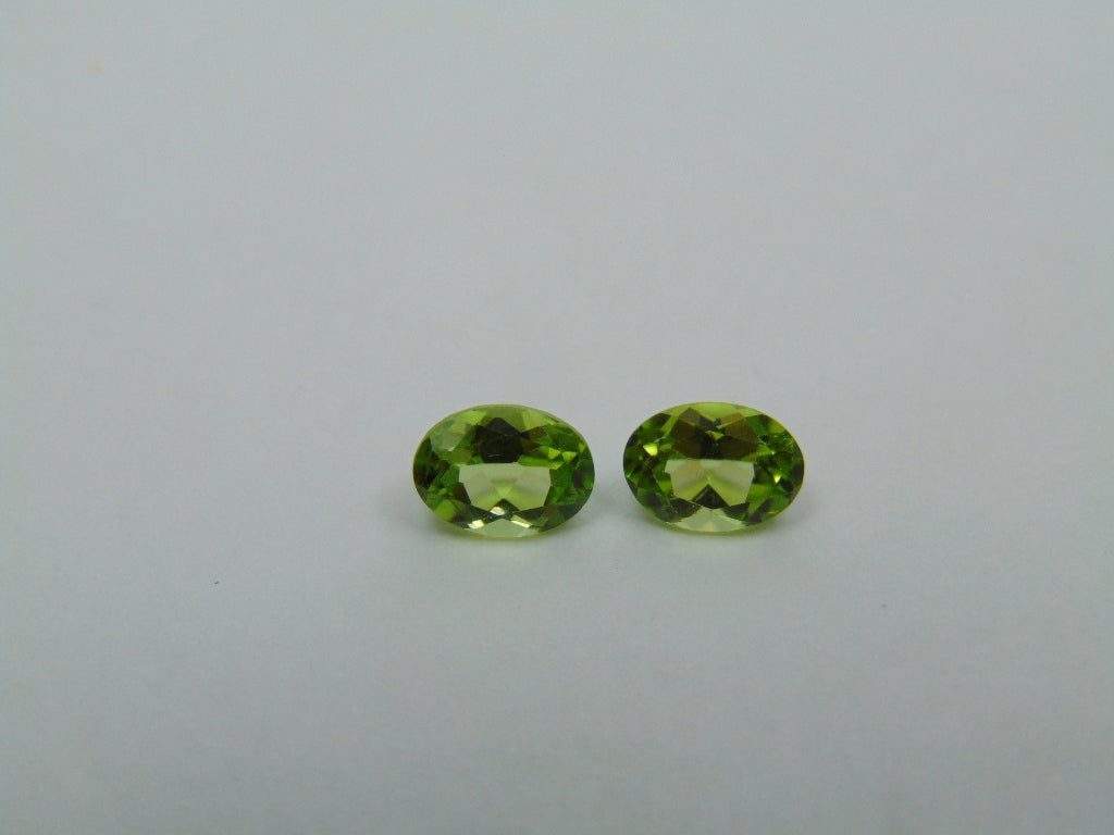 1.90ct Peridoto Par 7x5mm