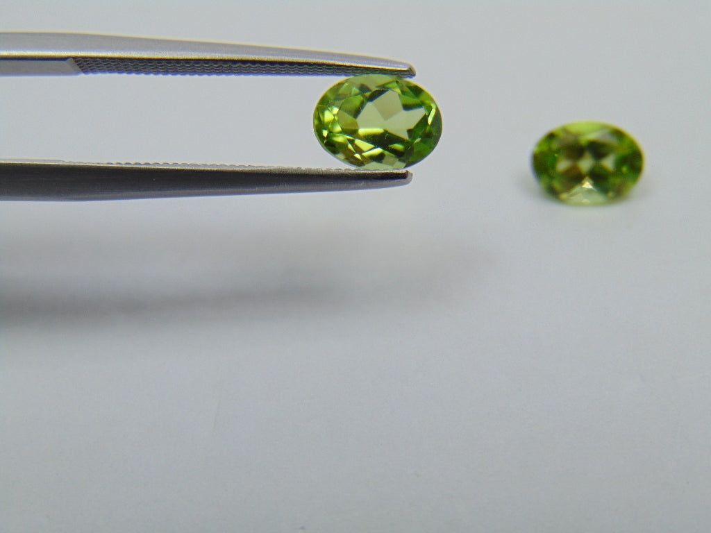 1.90ct Peridoto Par 7x5mm