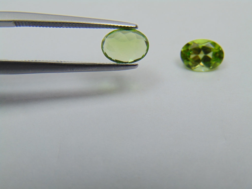 1.90ct Peridoto Par 7x5mm