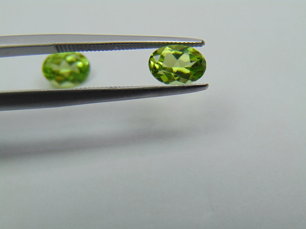 1.90ct Peridoto Par 7x5mm