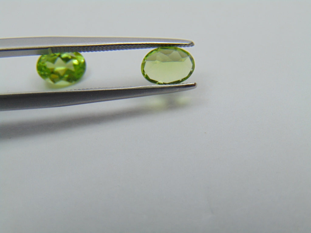 1.90ct Peridoto Par 7x5mm