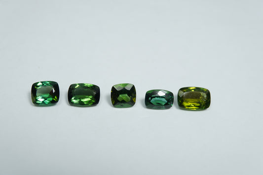 4.10ct Turmalina 8x5mm / 7x5mm / 6.5x4.5mm / 6x5mm / 5.5mm