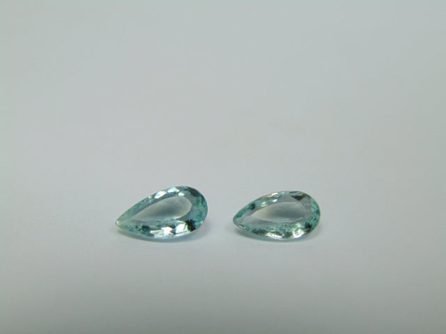 2.35ct Água-marinha 10x5mm 10x6mm