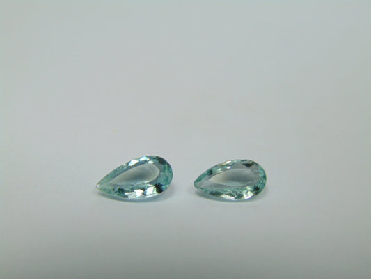 2.35ct Aquamarine 10x5mm 10x6mm