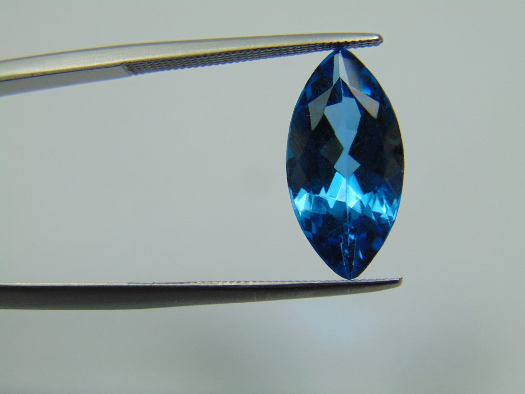 4.10ct Topaz Blue Swiss 15x8mm