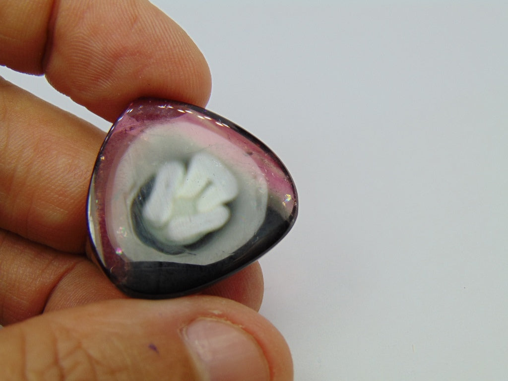 42,30ct Turmalina Bicolor 28x27mm