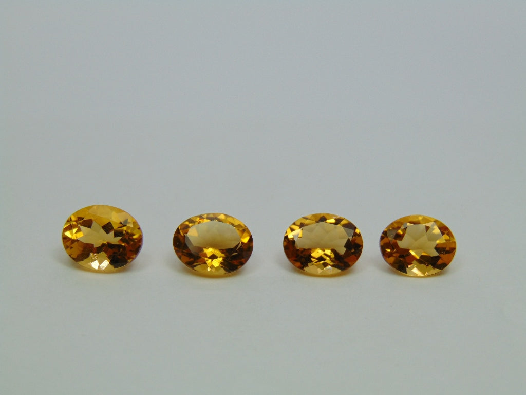 Citrino 9ct calibrado 10x8mm