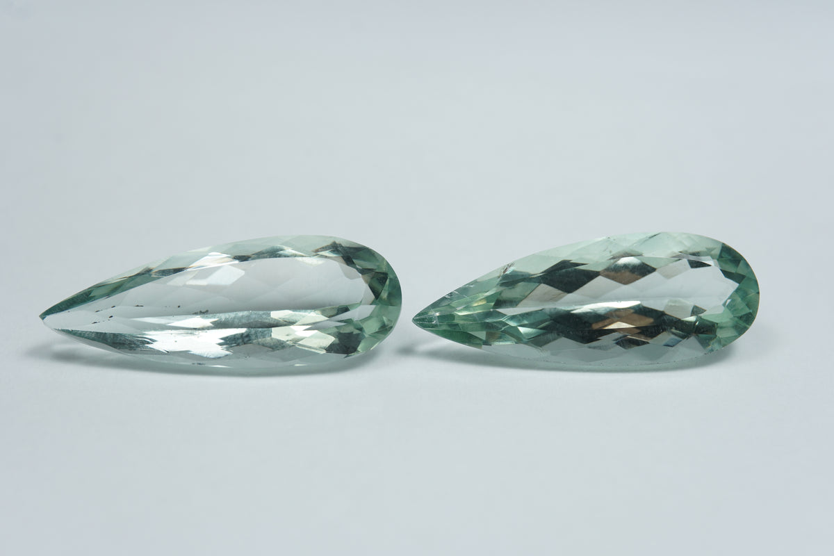 19.70ct Prasiolita par 26x10.5mm