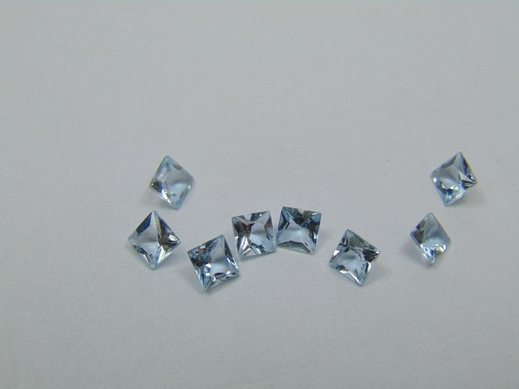 1.85ct Água-marinha Calibrada 3.5mm