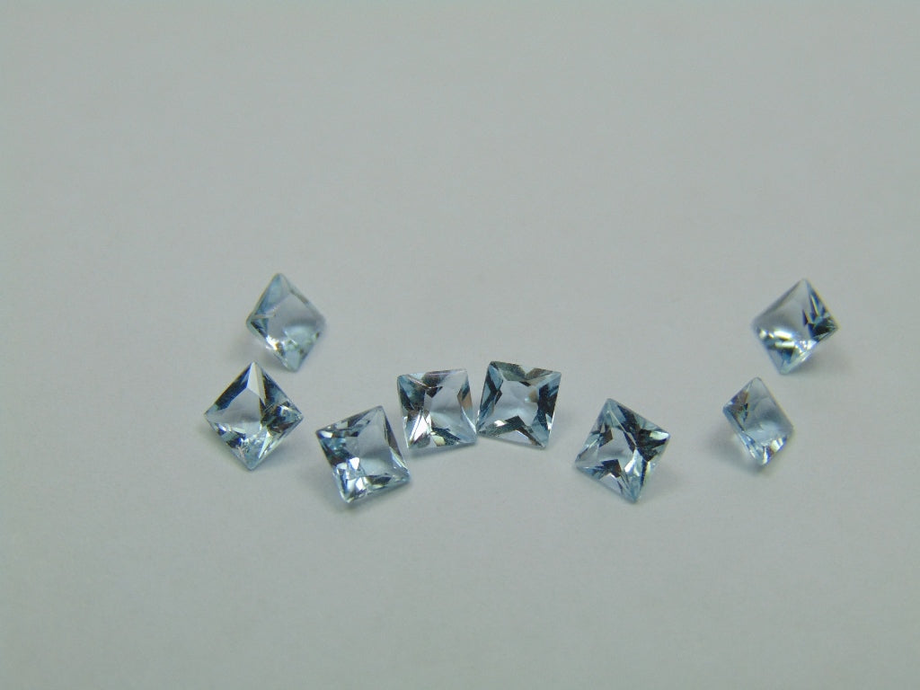 1.85ct Água-marinha Calibrada 3.5mm