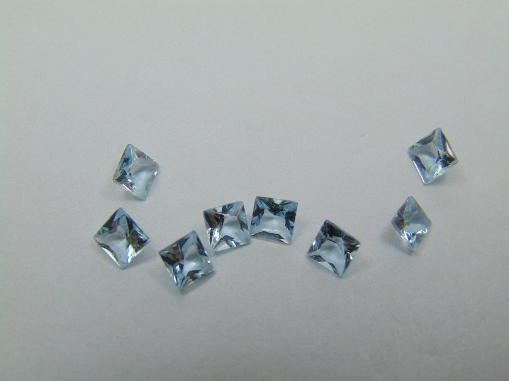 1.85ct Água-marinha Calibrada 3.5mm