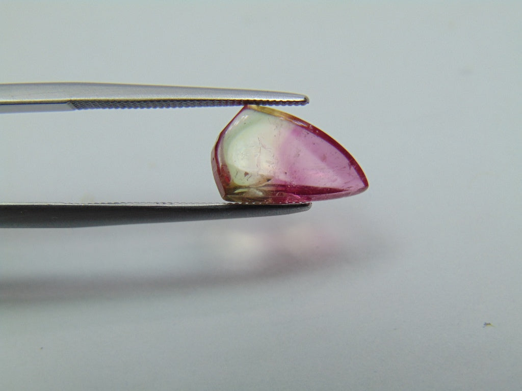 2.75ct Tourmaline Bicolor Cabochon 12x8mm