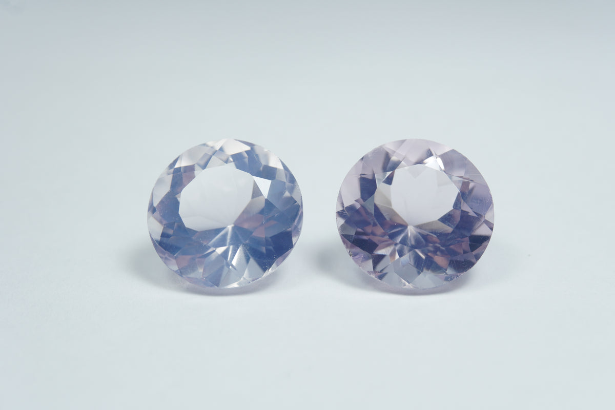 24ct Ametista lavanda par 15mm
