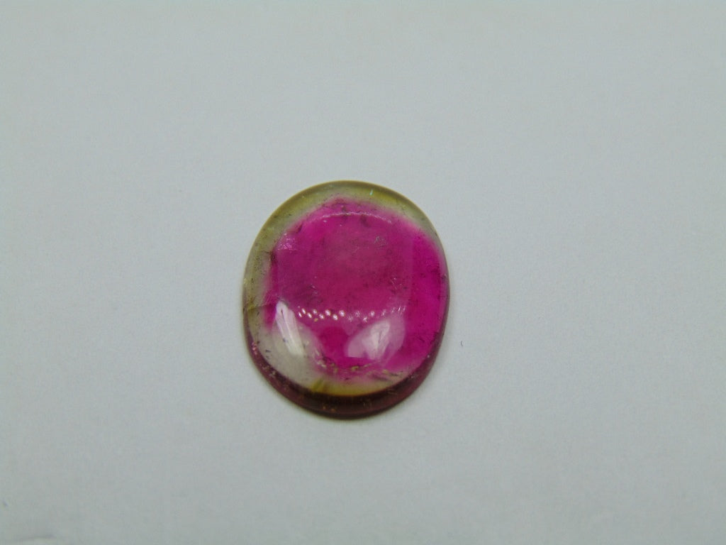 6ct Turmalina Bicolor 17x13mm