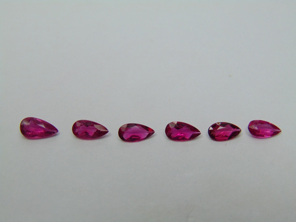 1.32ct Rubellite Calibrated 6x3mm