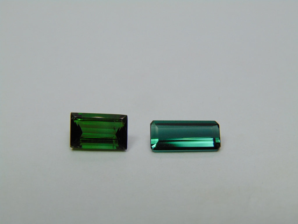 Turmalina 2,55ct 8x5mm 10x5mm