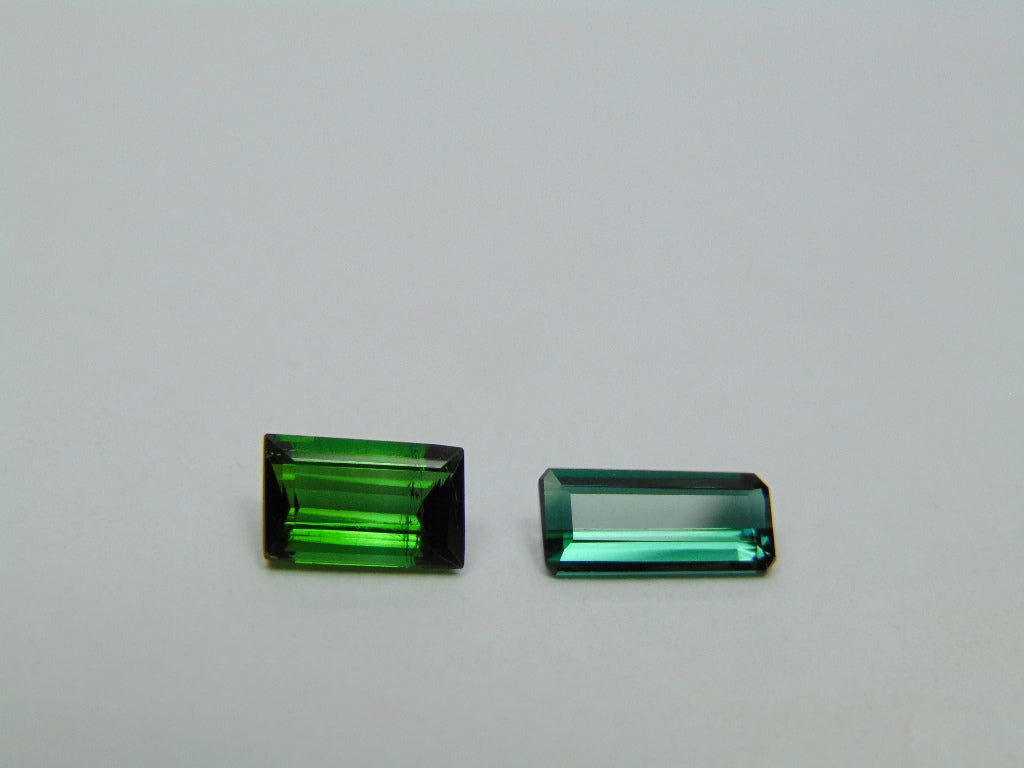 Turmalina 2,55ct 8x5mm 10x5mm