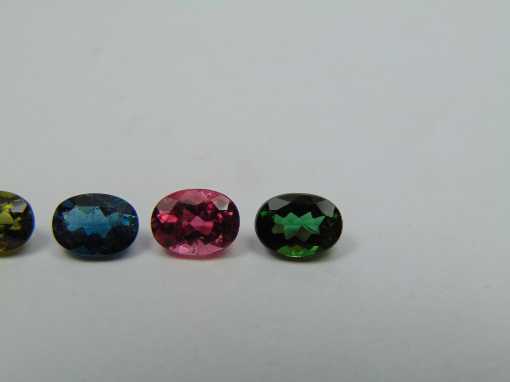 3.68ct Turmalina Mix 7x5mm