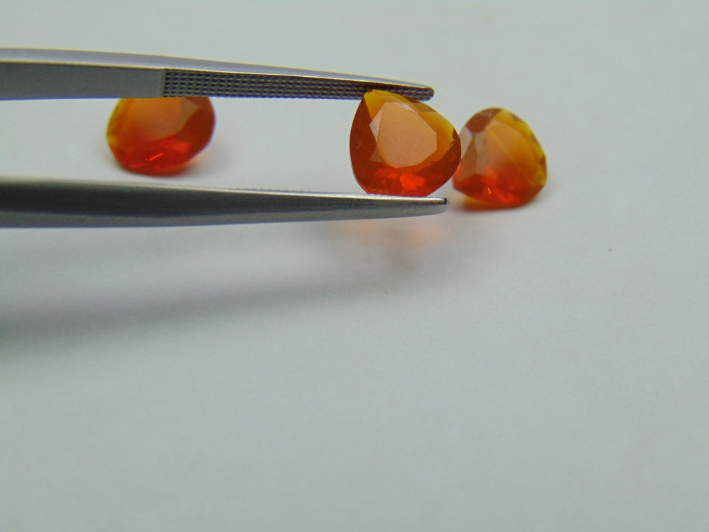 3.20ct Fire Opal 7mm 8mm 9mm