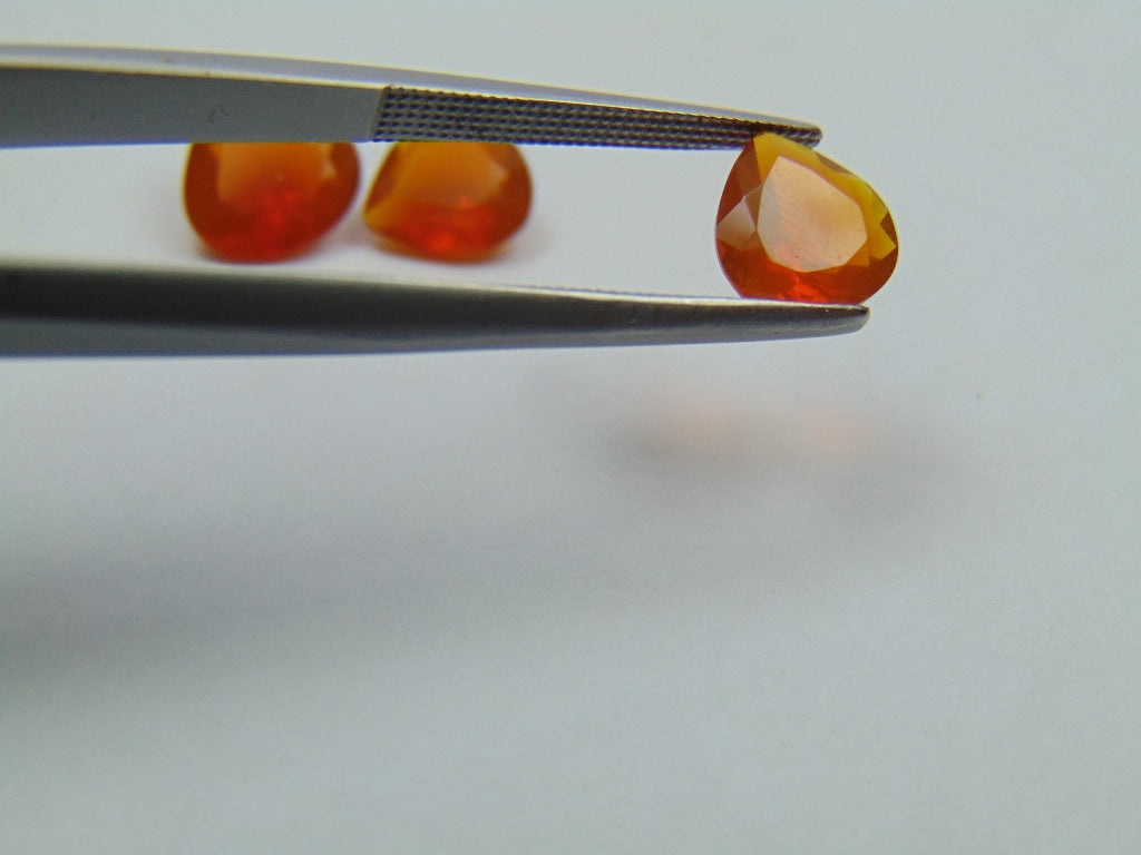 3.20ct Fire Opal 7mm 8mm 9mm