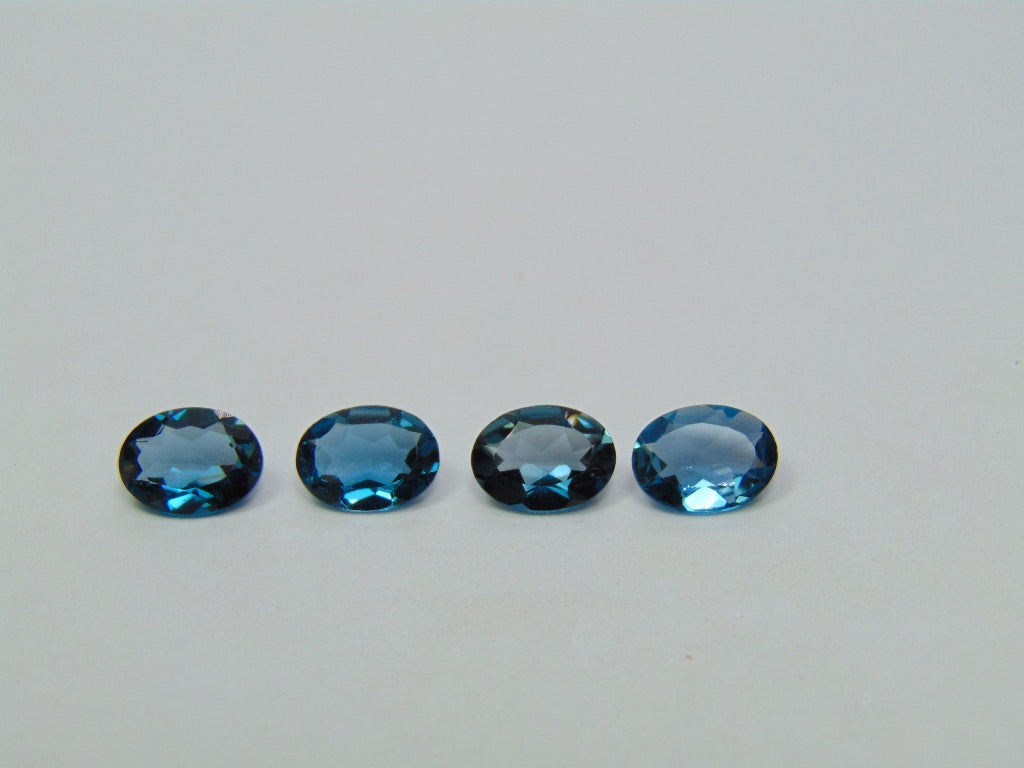 4.72ct Topázio London Blue Calibrado 8x6mm