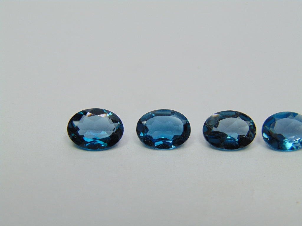 4.72ct Topázio London Blue Calibrado 8x6mm