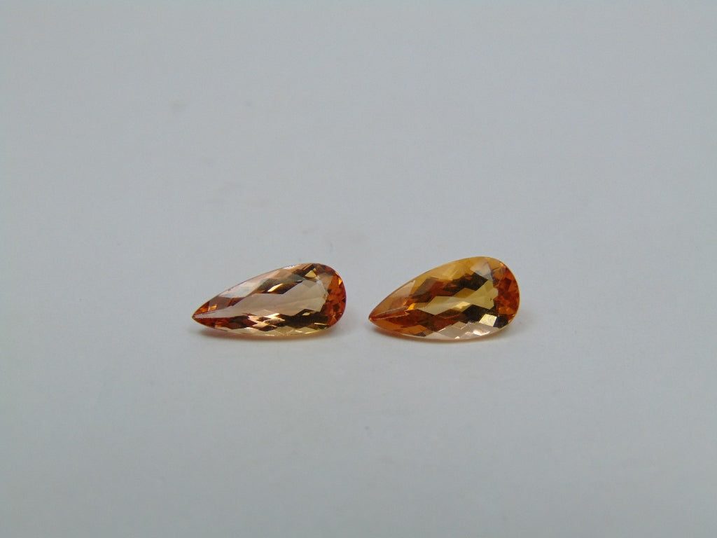 2.44ct Topázio Imperial 10x5mm 10x4mm