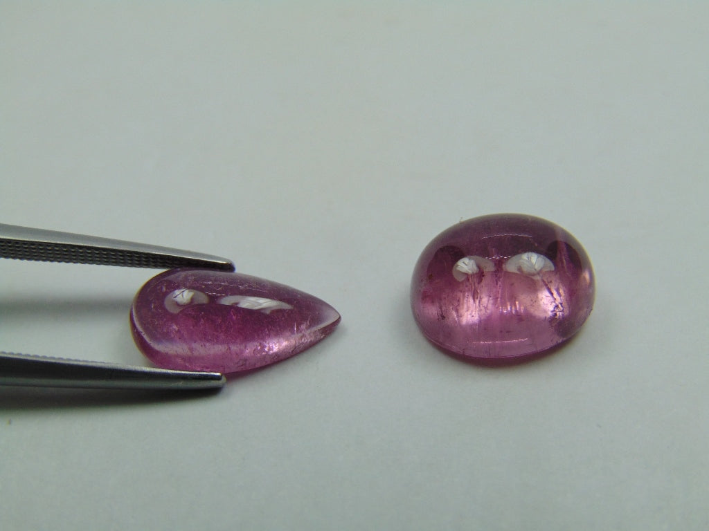 8.40ct Turmalina Cabochão 13x7mm 12x9mm