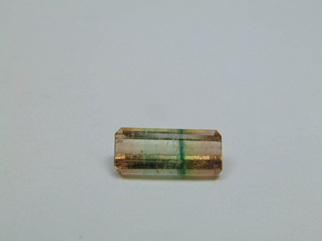 3.90ct Turmalina Bicolor 15x6mm