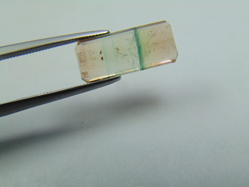 3.90ct Turmalina Bicolor 15x6mm