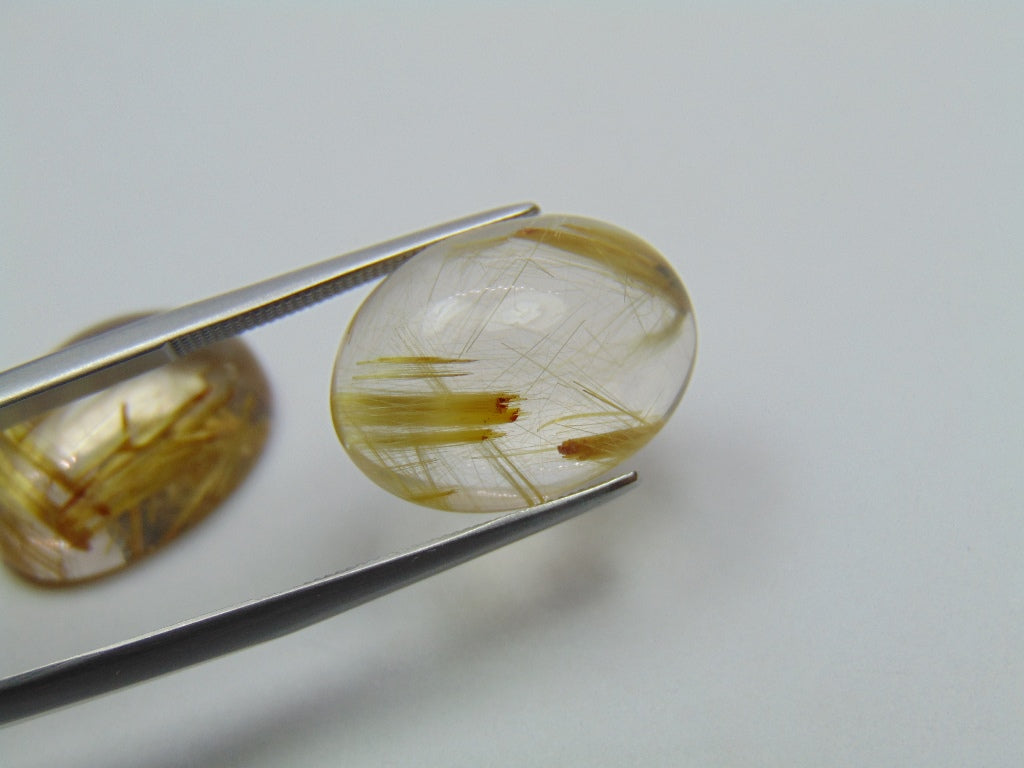 25.40ct Rutile Pair 18x13mm