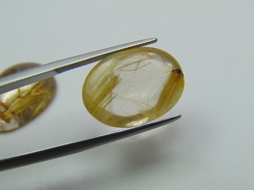 25.40ct Rutile Pair 18x13mm