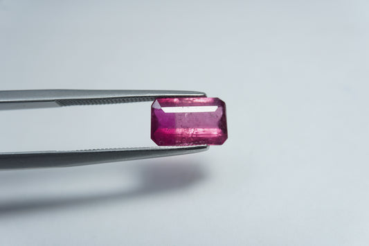 1.65ct Turmalina bicolor 9x6mm