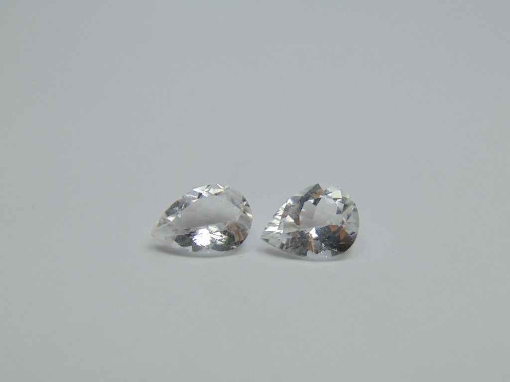 6.45ct Topázio Par 11x8mm