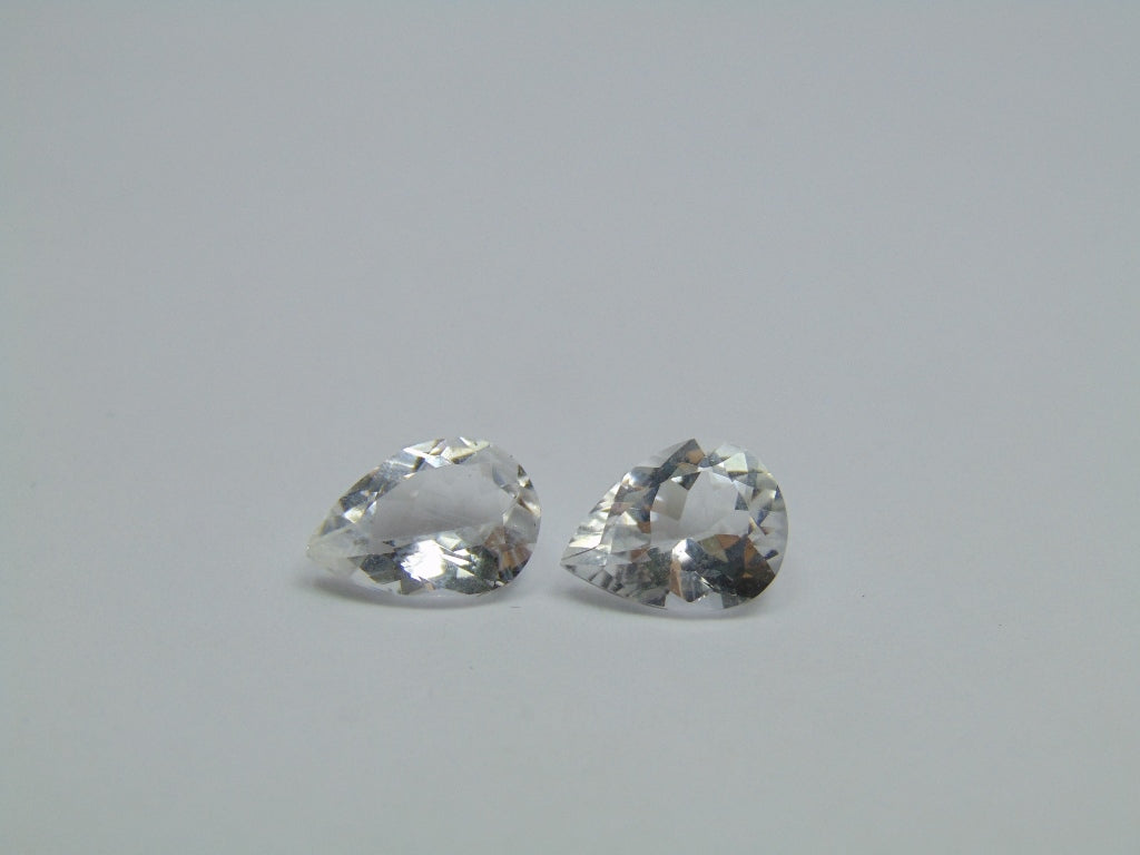 6.45ct Topázio Par 11x8mm