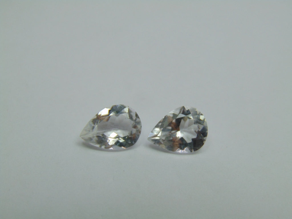 6.45ct Topázio Par 11x8mm