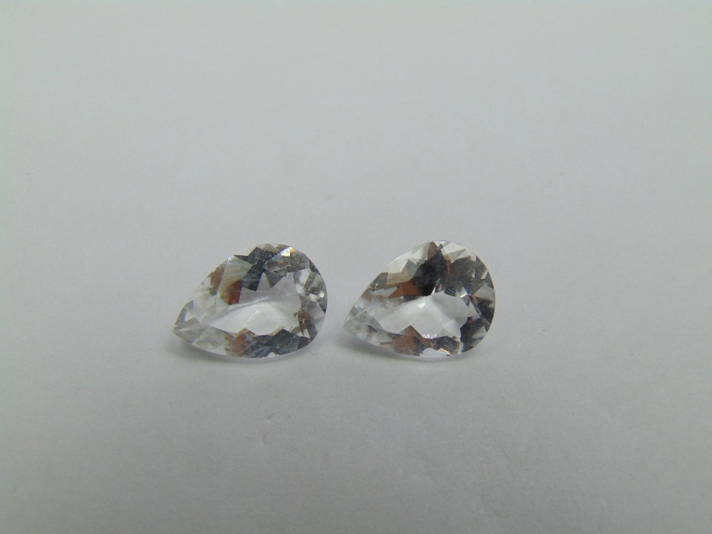 6.45ct Topaz Pair 11x8mm