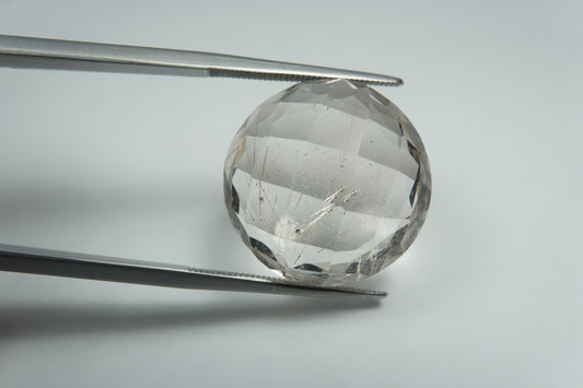 24.25ct Quartzo com inclusão 19mm