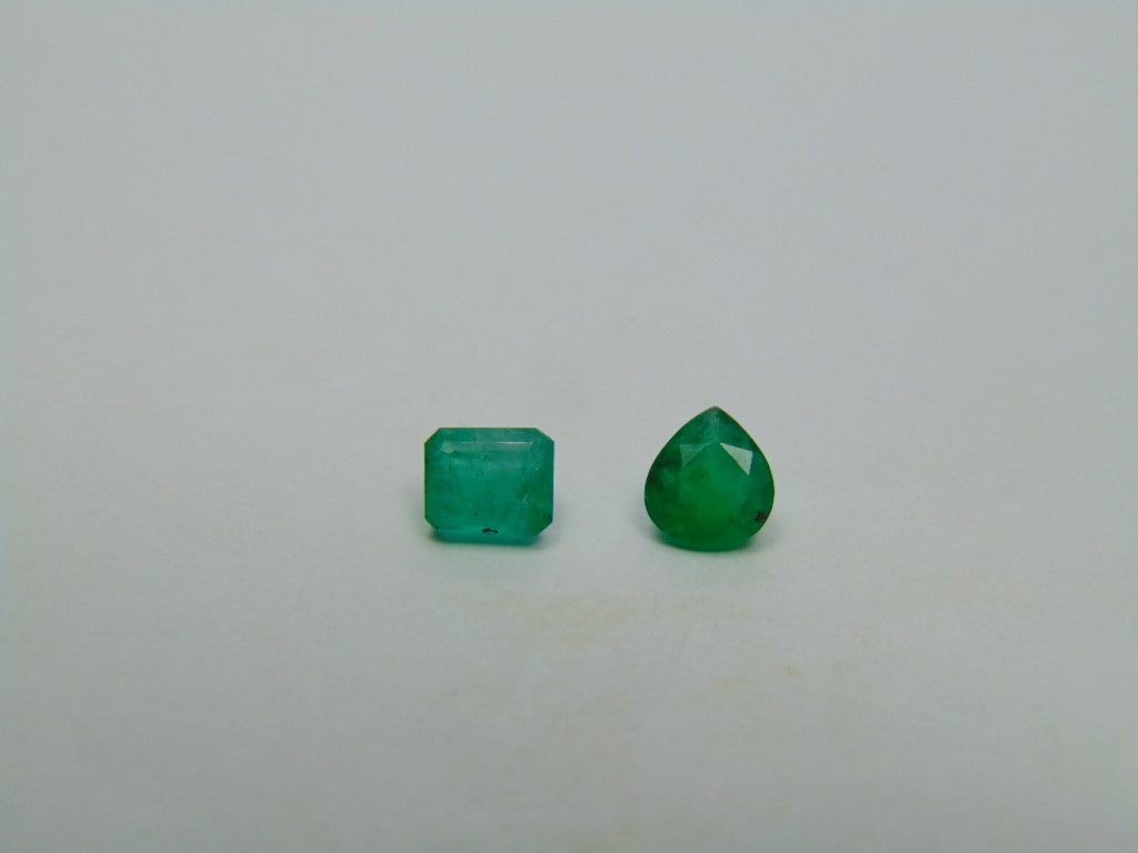 1.18ct Emerald 5x4mm 5x6mm