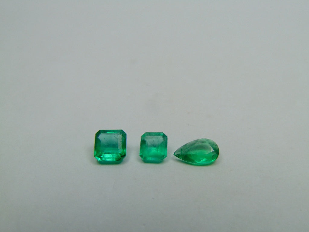 1.45ct Esmeralda 5.5mm 5mm 7x4.5mm