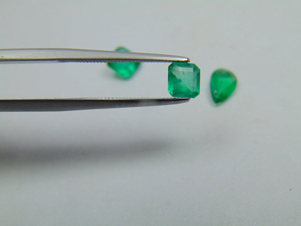 1.45ct Esmeralda 5.5mm 5mm 7x4.5mm