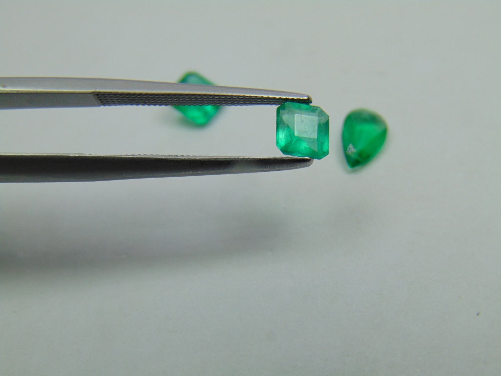 1.45ct Esmeralda 5.5mm 5mm 7x4.5mm